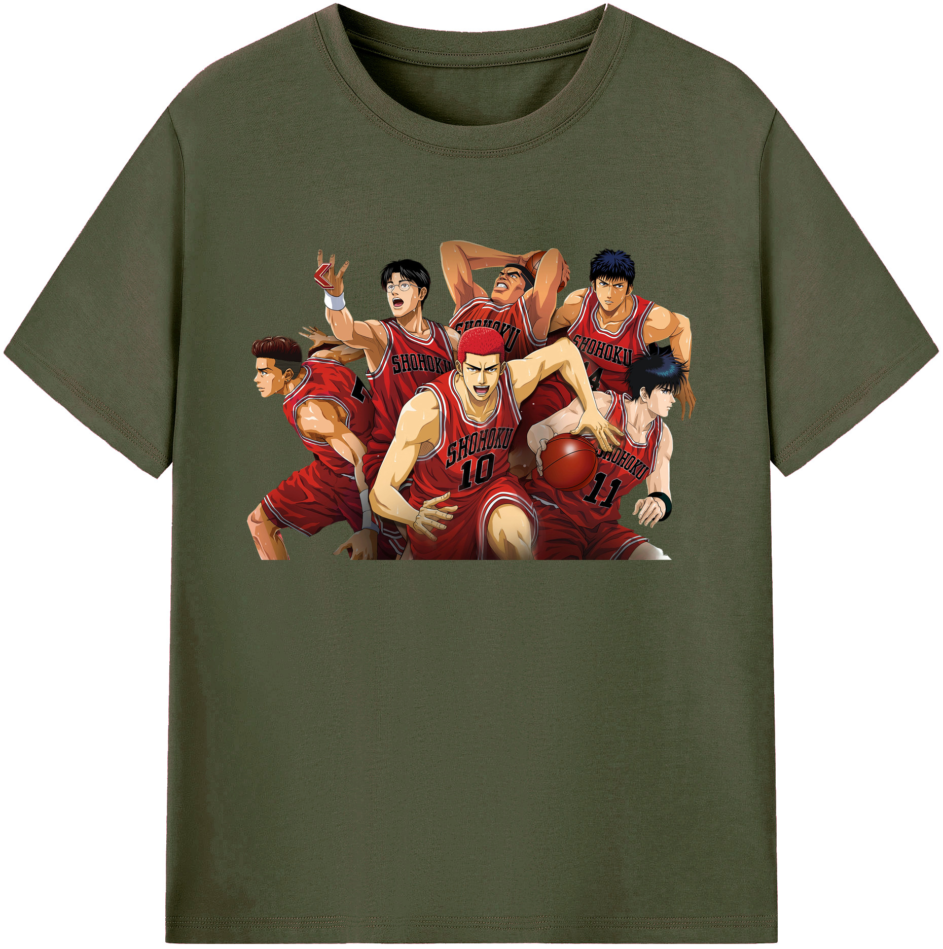 （画像用） SLAM DUNK／スラムダンク 綿100％ メンズ半袖Tシャツ｜肌触りやわらか＆通気性